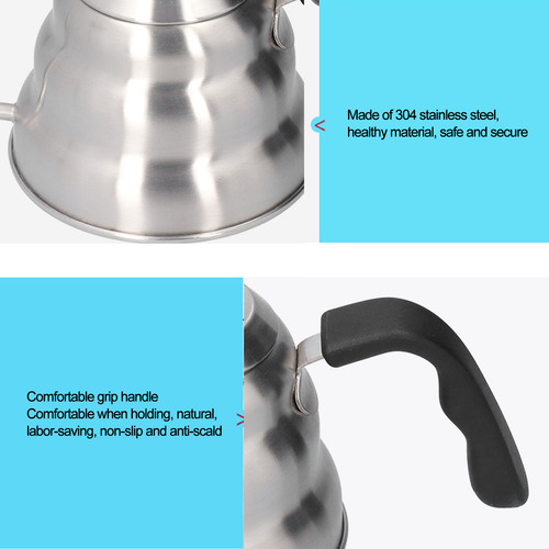 Hervidor De Acero Inoxidable Para Verter Sobre, 1,2 L