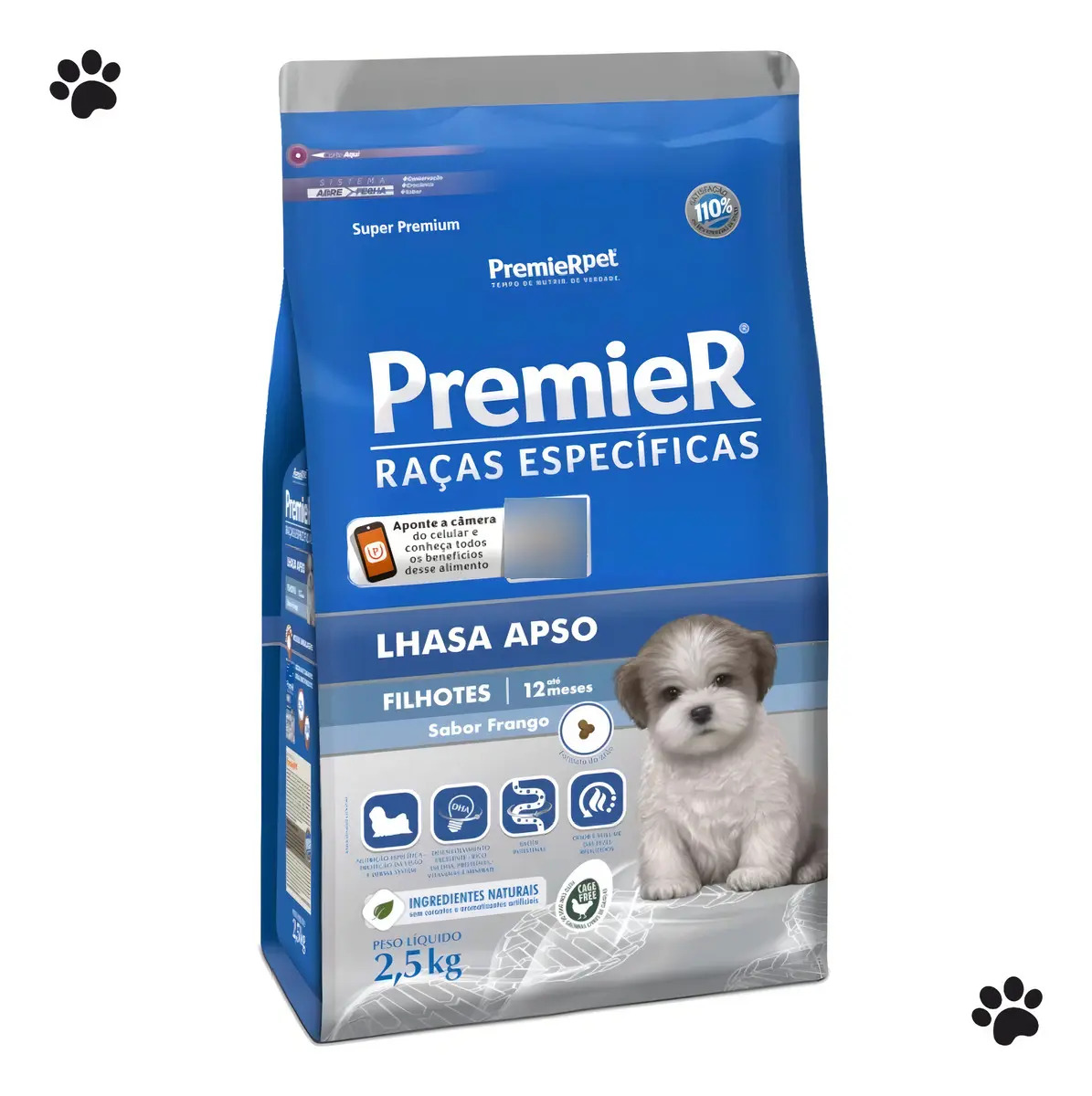 Ração Premier Lhasa Apso Filhote Raças Específicas 2,5kg