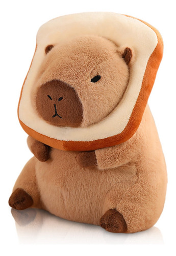 Bonita Almohada De Felpa De Capibara Con Pan Kawaii Soft Cap