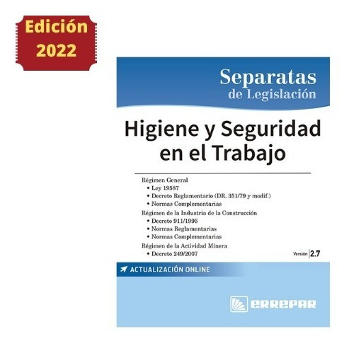 Imagen 1 de 5 de Separata Ley Higiene Y Seguridad