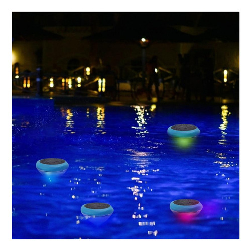 1pc Luz Flotante Solar 7 Cambio De Color Impermeable