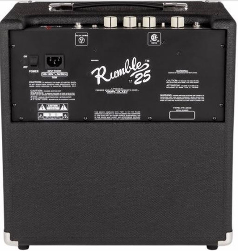 Fender Rumble Series 25 - Negro/Plata - 220V