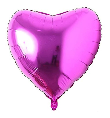 Globo De Aluminio Diseño De Corazón Violeta. Marca Pyle