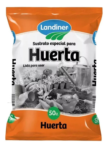 Sustrato Tierra Para Huerta 50 Lts Landiner Cultivo Orgánico