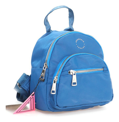Mochila Chica Urbana Impermeable Agarrate Catalina Negro Negro