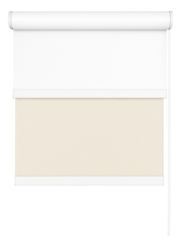 Cortina Roller Doble Blackout / Sunscreen 090x240