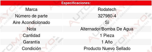 Banda Accesorios Liberty 2.8l V6 05 Al 06 Rodatech 5661914