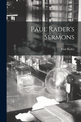 Libro Paul Rader's Sermons - Rader, Paul 1879-1938