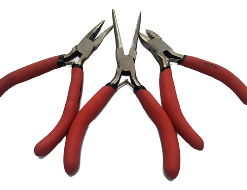 Pinzas De Precisión 3 Pinzas Chicas Para Reparacion Y Corte