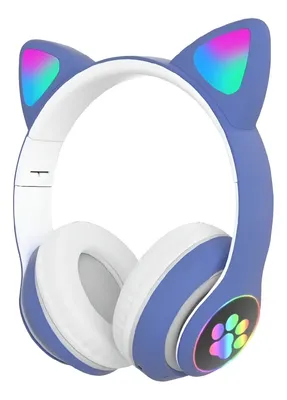 Fone De Ouvido Gatinho Led Sem Fio Cat Orelha Gato Bluetooth