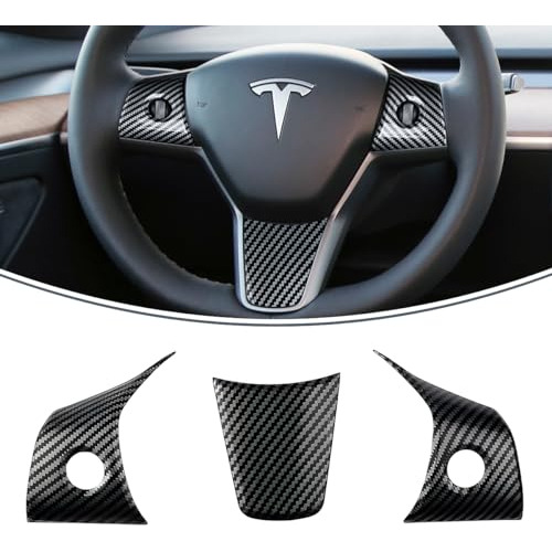 Cubierta Del Panel Embellecedor Del Volante Tesla Modelo 3/y