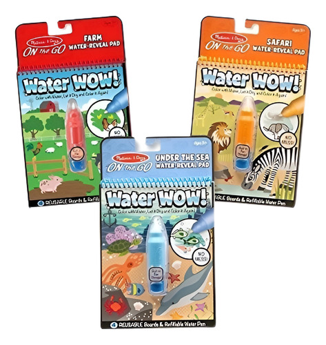 Melissa Y Doug Agua Wow! Color Reutilizable Con Almohadilla 