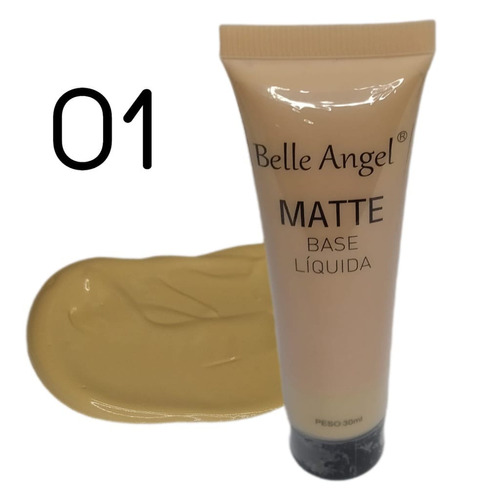 Base de maquiagem Belle Angel Base Liquida Matte tom 1