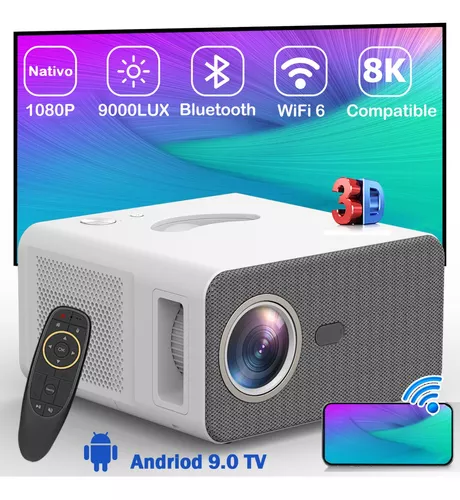  Mini proyector para teléfono celular, proyector portátil ultra  pequeño con control remoto para teléfono, proyector HD de 1080p, proyector  de películas para el hogar, para oficina al aire libre : Electrónica