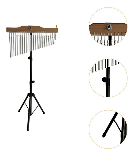 Campanas De Viento De 25 Barras, Instrumento De Estilo A