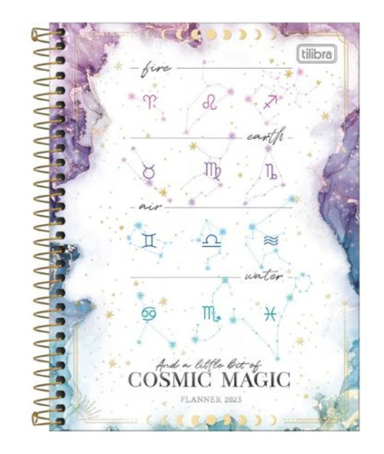 Agenda Espiral Magic Signos Zodíaco - Astros 176 Fls Tilibra