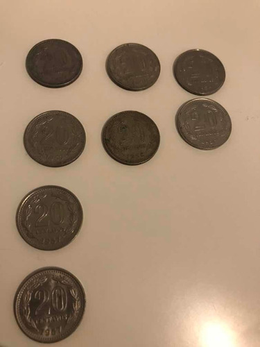 Monedas Argentinas (lote) - 20 Centavos - 1957, 1958, 1959