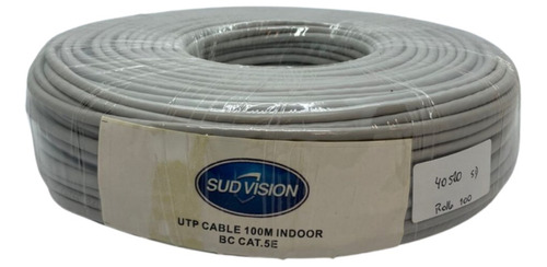 Cable Utp Cat. 5e Interior 100% Cobre Sudvision X100m Cctv 