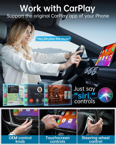 Inalámbrico Carplay Wireless Para iPhone Android Plug&play