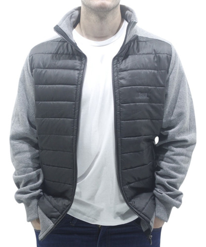 Campera Narrow Frisada Sin Capucha Y Nylon 9001241 Hombre