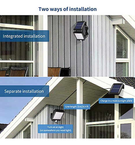 Luz Solar Exterior 56 Leds Sensor Movimiento