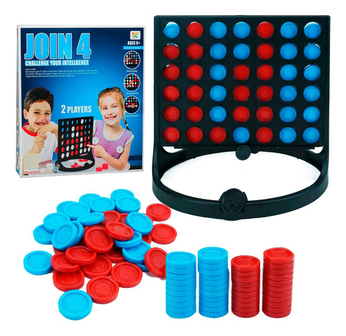 Juego De Mesa Conecta 4 Lineas Clasico Ajedrez 3d Gaming