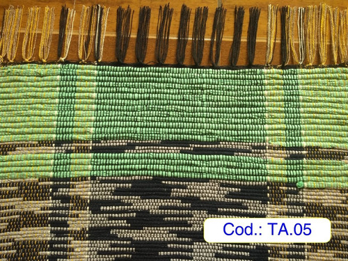 Imagem 6 de 10 de Kit 10 Tapetes Ecológicos Produzidos Em Tear Manual