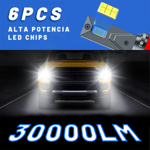 9005+h11+h11 Led Luz Faros Set Para Toyota Highlander 11-12