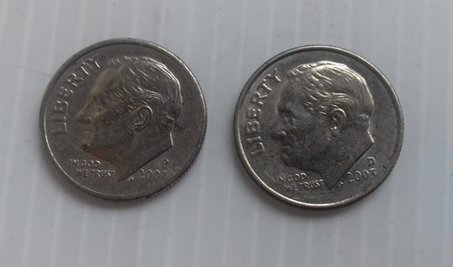 Estados Unidos One Dime 2011 2012 2013 2014 2015 2017 10cent