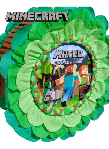 Piñata Minecraft 