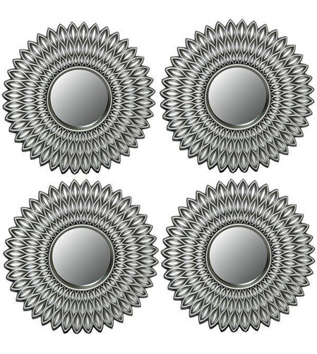 Imagen 2 de 3 de Set De 4 Espejos Para Decorar Pared
