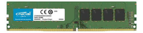 Memória RAM color verde  8GB 1 Crucial CT8G4DFRA266