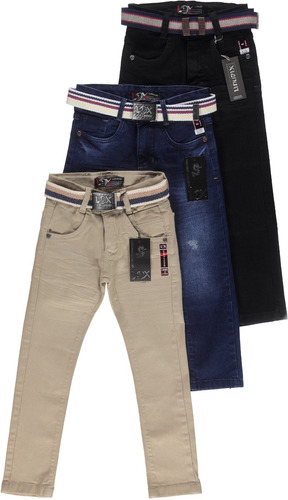 calças jeans masculina infantil