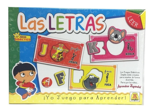 Juego Didáctico Las Letras Implas