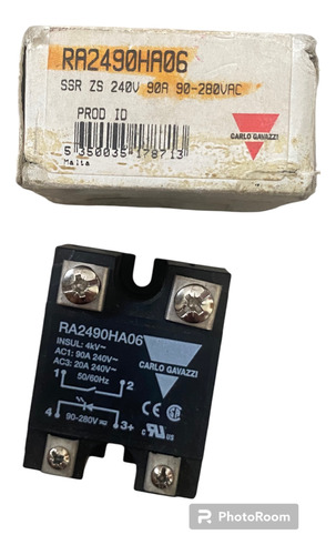 Ra2490ha06 Relevador Estado Sólido 90a 280vac Carlo Gavazzi