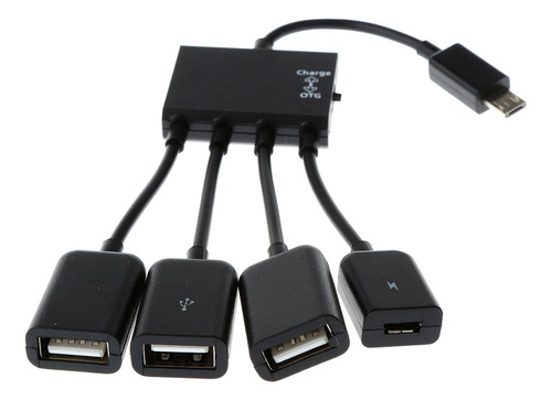 4 En 1 Macho De Usb Micro Hembra Tres Cable Adaptador Otg De