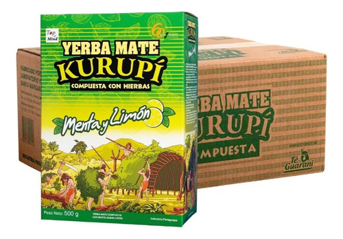 12 Paquetes De 500 Gr. De Kurupi Menta Y Limon