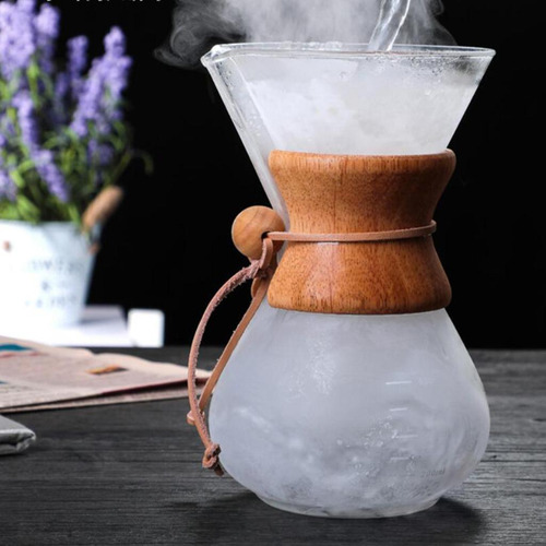 2 Jarras Para Cafetera Con Funda De Madera Transparente De