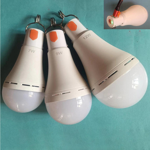 Lámpara Led Portátil Colgante De 6 Bombillas Recargables Par