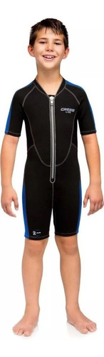 Traje Natacion Cressi Lido Jr Niño 2mm Playa Snorkel Azul