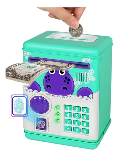 Dinosaurio Cajero Automático Hucha Con Dinero For Niños.