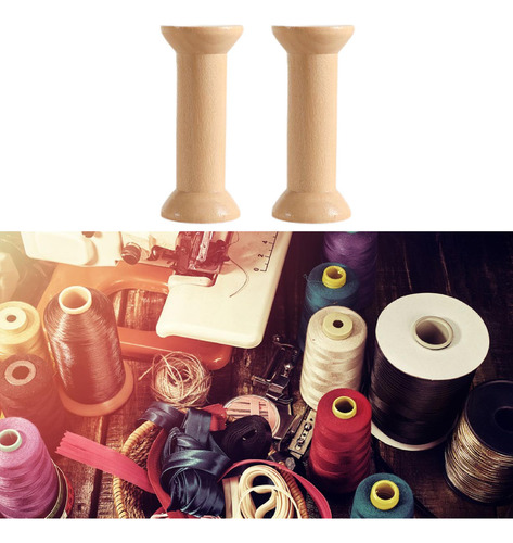 2 X 2x Carretes De Madera Para Manualidades De 3,1 Pulgadas,