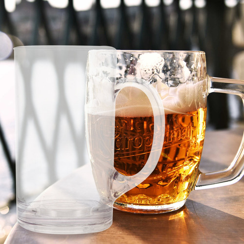 Jarra De Cerveza De 660 Ml Con Mango, Taza Acrílica Tradicio