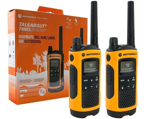 Radio Transmisores Motorola/ 33 Canales/ 35 Millas/ T400cl.