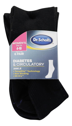 Calcetines Para Diabetes Y Circulación Mujer 4 Y 6 Paquetes