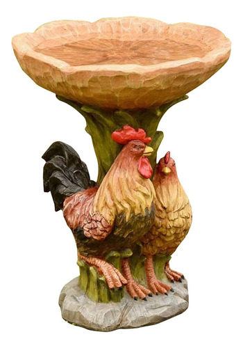 Un Hermoso Pedestal Marrón Para Baño De Pájaros Con Forma De