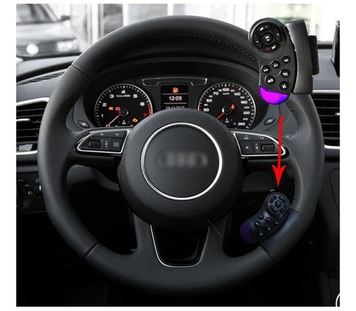 Dvd Universal Para Coche Volante Control Remoto Negro C, 2 U