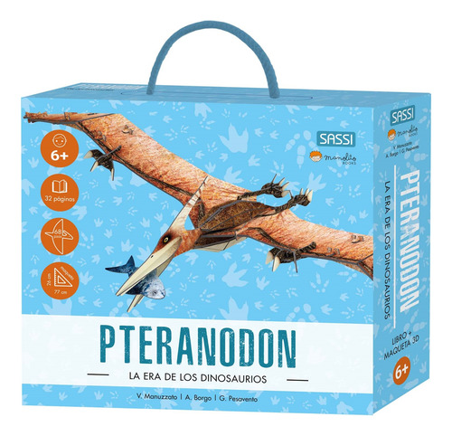 Libro Mini Pteranodon 3d Col. Mini Dinos 3d Libro+maqueta
