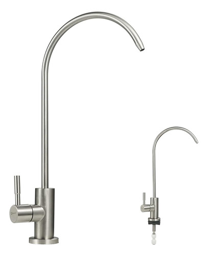 Llave Ganso De Lujo Osmosis, Para Filtro, Acero Inoxidable