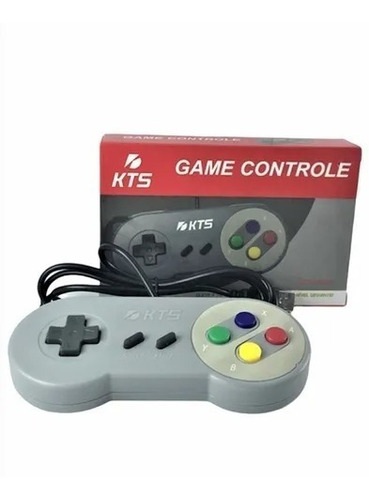 Controle Usb Pc Emulador Super Nintendo Snes Joystick Jogos